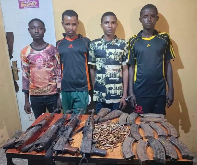 Police Parade Notorious Bandits Syndicate, Recover AK-47, Others | Daily Report Nigeria