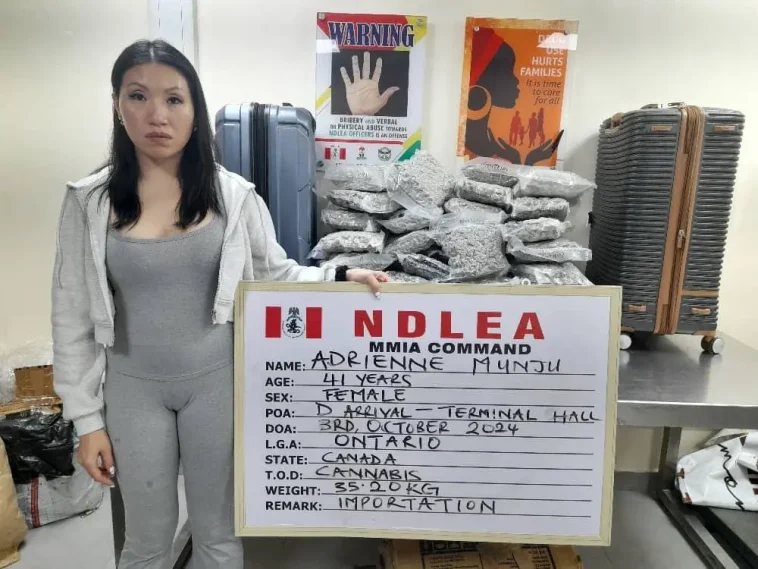 Canadian Lady Arrested For Importing 'Canadian Loud' Into Nigeria | Daily Report Nigeria