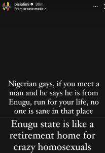 'Enugu, Filled With Cr@zy Homos£xuals' - Gay Activist, Bisi Alimi | Daily Report Nigeria