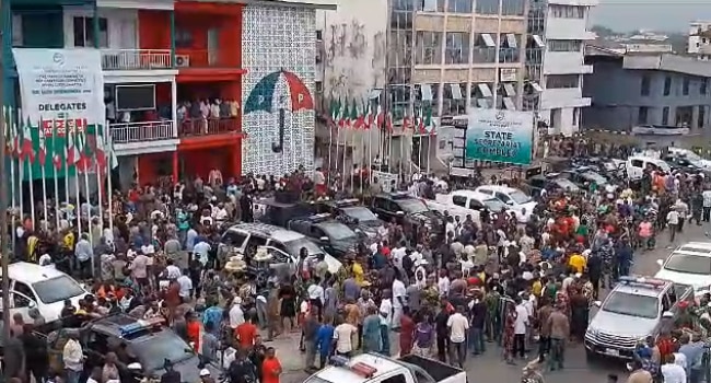 Protest Rocks Rivers PDP Secretariat Over Voter Register Delays | Daily Report Nigeria