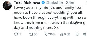 'I'm Still Single' - Toke Makinwa Responds To Secret Wedding Rumours | Daily Report Nigeria