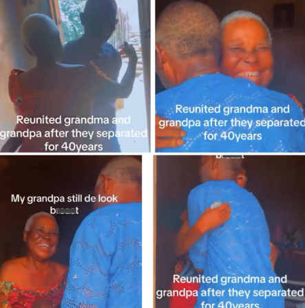 Emotional Moment Man Re-unites Grandparents, 40 Years After Separation | Daily Report Nigeria