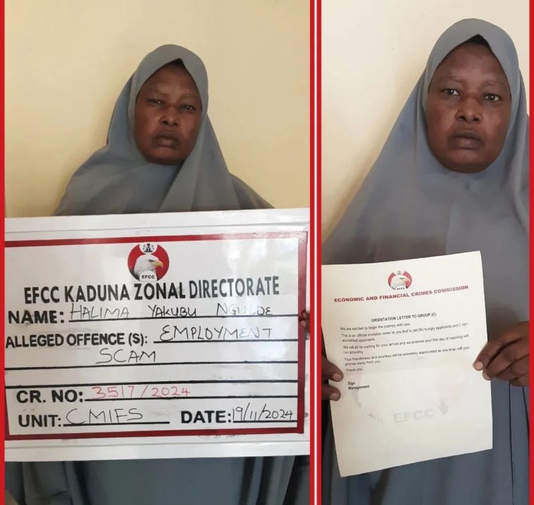 EFCC Arrests Woman For Employment Scam In Kaduna | Daily Report Nigeria