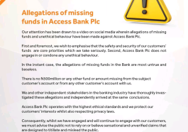 Access Bank Denies VDM Claims of Missing ₦500 Million, Calls Allegations Baseless | Daily Report Nigeria