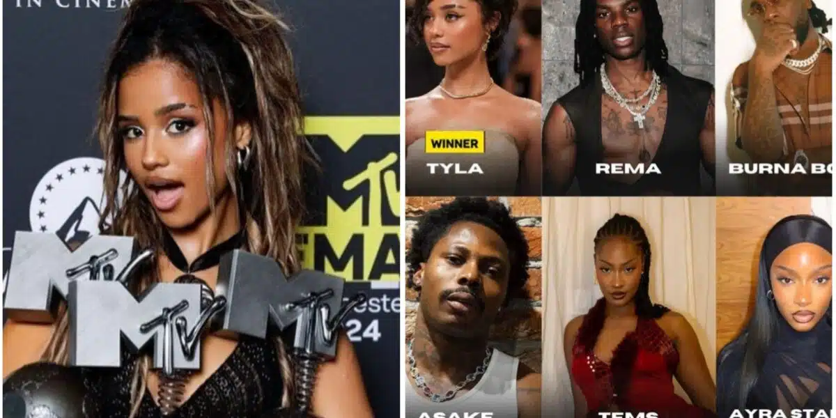 Singer, Tyla Beats Burna Boy, Asake, Wins MTV Music Award | Daily Report Nigeria