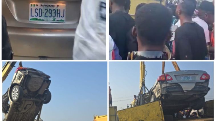 Man Rescued Unhurt, After Trailer Falls On His Car [VIDEO] | Daily Report Nigeria