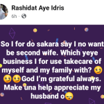 Reactions As Woman Thanks Husband After Becoming Second Wife | Daily Report Nigeria