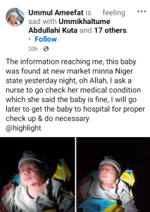 Residents Rescue Day-Old Baby Abandoned In Niger [PHOTOS] | Daily Report Nigeria