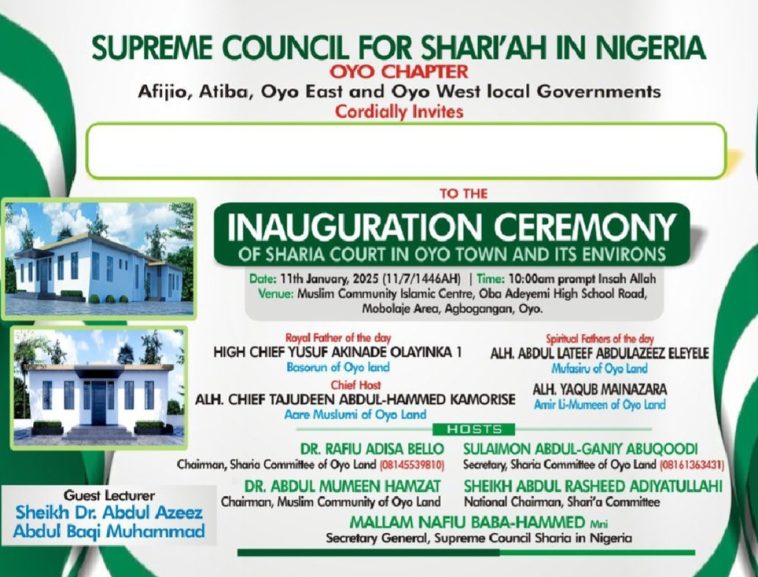 Yorubas Express Outrage Over Inauguration Of Sharia Court In Oyo | Daily Report Nigeria