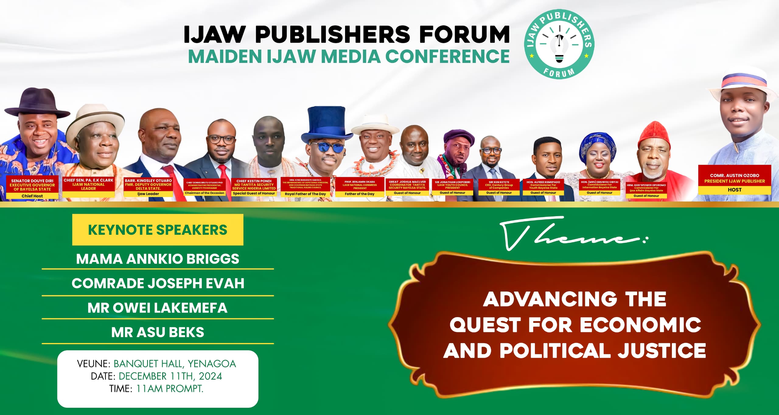 Ijaw Publishers Demand Political, Economic Justice In Niger Delta | Daily Report Nigeria