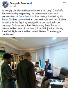 Sowore Tackles Peter Obi's Over Visit To Afe Babalola | Daily Report Nigeria