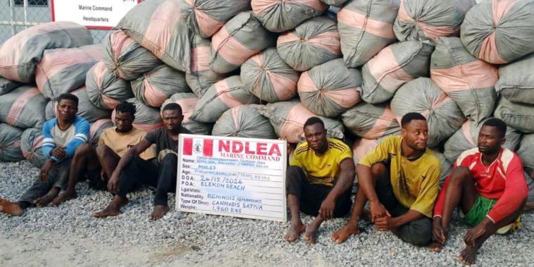 NDLEA Intercepts Boats Carrying Illicit Drugs At Lagos Beach, Arrest 6 Ghanaians, Beninese Nationals | Daily Report Nigeria