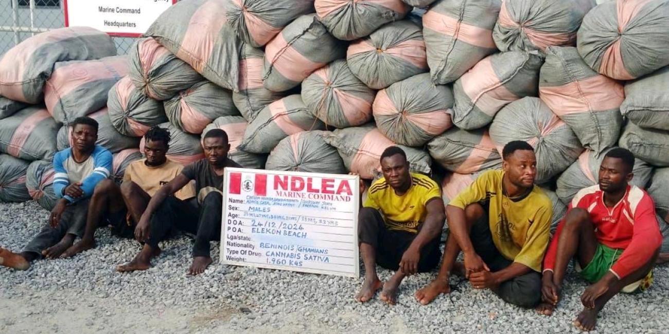 NDLEA Intercepts Boats Carrying Illicit Drugs At Lagos Beach, Arrest 6 Ghanaians, Beninese Nationals