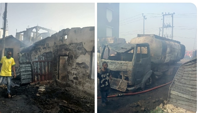 Fire Guts Police Station, Destroys 9 Offices in Lagos | Daily Report Nigeria