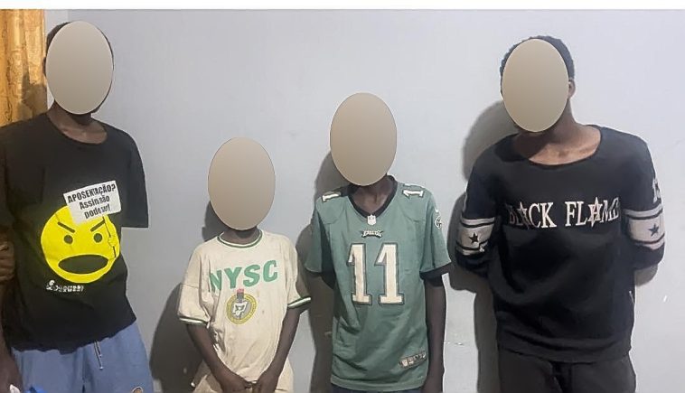 4 Minors Arrested For Stealing Iron Rods At Construction Site | Daily Report Nigeria