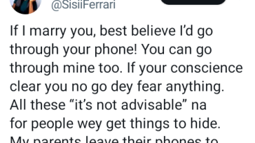 'If Were Married, I Must Go Through Your Phone' - Nigerian Woman Says | Daily Report Nigeria