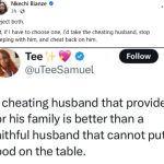 'Cheating Husband, Better Than Broke Husband' - Nigerian Woman Says | Daily Report Nigeria