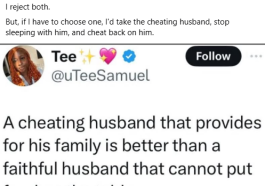 'Cheating Husband, Better Than Broke Husband' - Nigerian Woman Says | Daily Report Nigeria