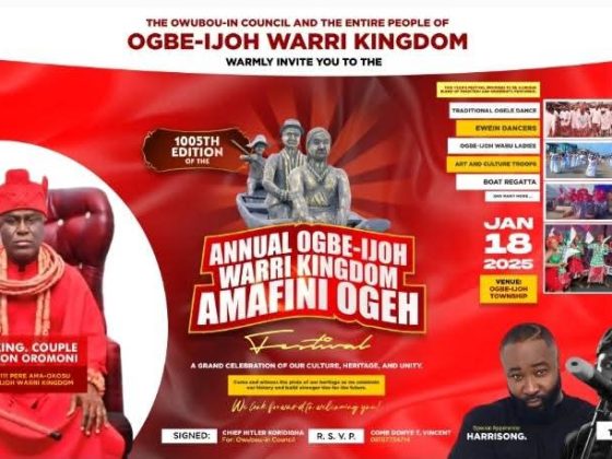 Ogbe-Ijoh Warri Kingdom to Hold 1005th Amafini Ogeh Festival January 18