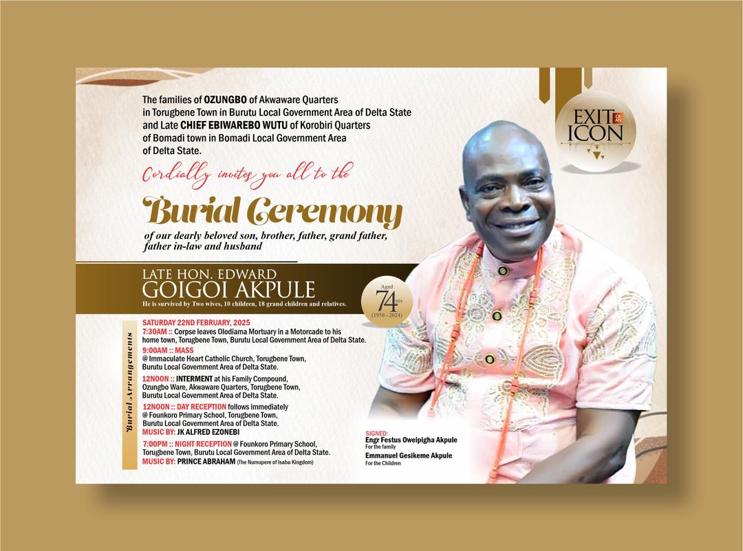 Family Announces Burial Date For Edward Akpule | Daily Report Nigeria