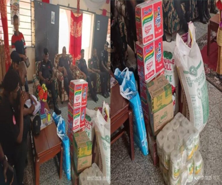 FLASH: Police Gift Less Privilege, Handicaps Foodstuffs In Rivers | Daily Report Nigeria