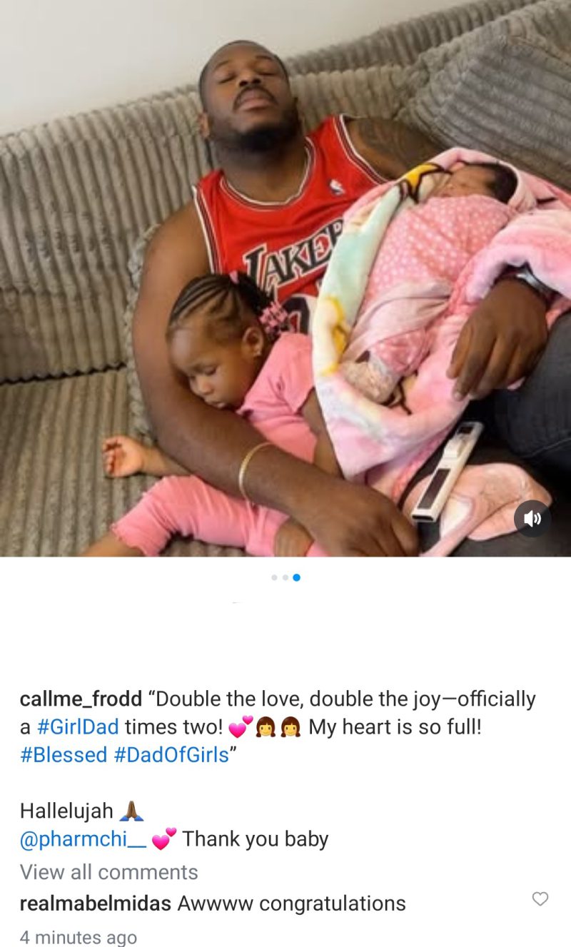BBNaija Frodd Welcomes New Baby Girl