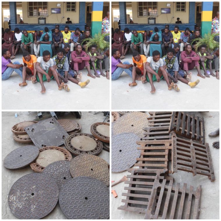 Police Arrest 50 Manhole Thieves In Abuja | Daily Report Nigeria