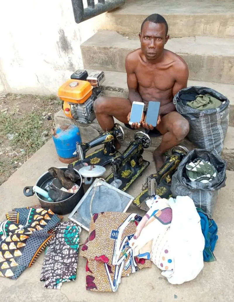 Vigilante Nab Notorious Thief In Kogi, Recover Gas Cylinder, Sewing Machine, Others Daily Report Nigeria Vigilante Nab Notorious Thief In Kogi