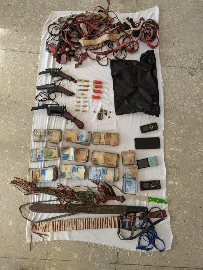 Police Parade 4 Bandits, Recover Weapons, Others