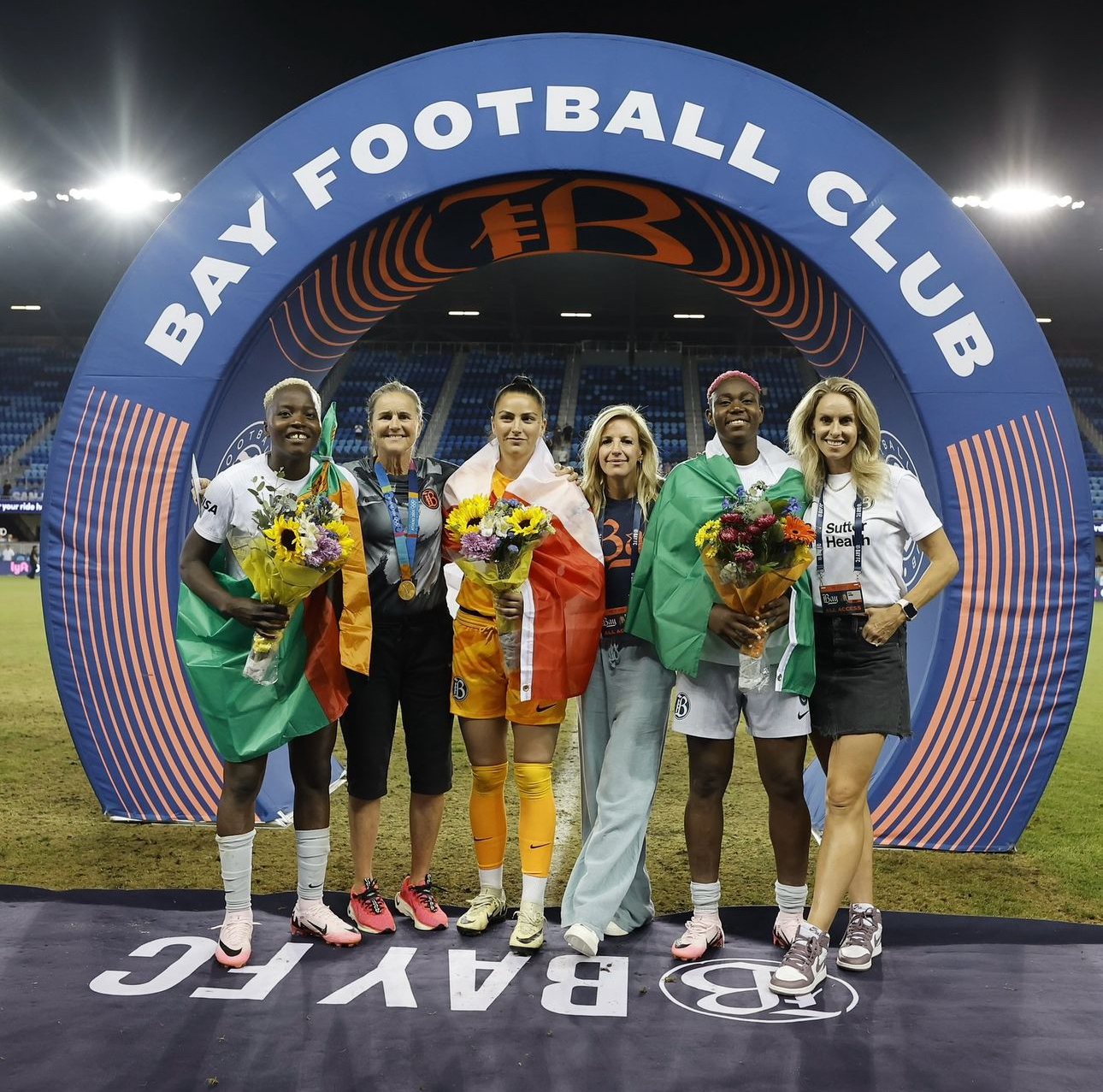 Photo of Bay FC Celebrates Oshoala After WAFCON Triumph