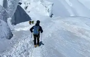 Mont Blanc serac collapse: Italian climber killed