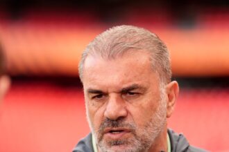 Ange Postecoglou was left upset at the media before the Europa League final