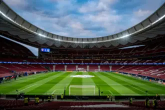 general view stadium uefa champions 958570573