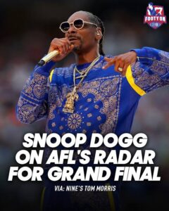 Snoop Dogg to Perform at AFL Grand Final