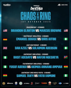  Lagos Set Ablaze as Boxing Stars Storm for “Chaos In The Ring” 