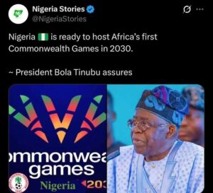 Bola Tinubu Backs Nigeria’s 2030 Commonwealth Games Bid
