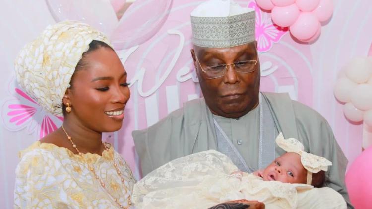 Atiku Welcomes New Granddaughter, Fatima-Huda Sale
