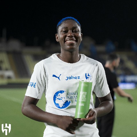 Asisat Oshoala Wins Saudi Women’s Premier League Player of the Month Award