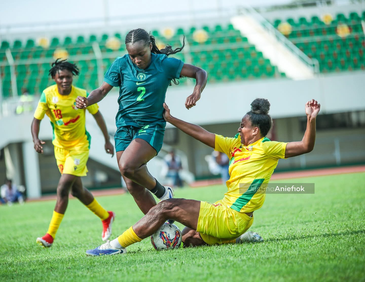 Photo of Super Falcons Defeat Benin Republic 2-0 in WAFCON 2026 Qualifier First Leg