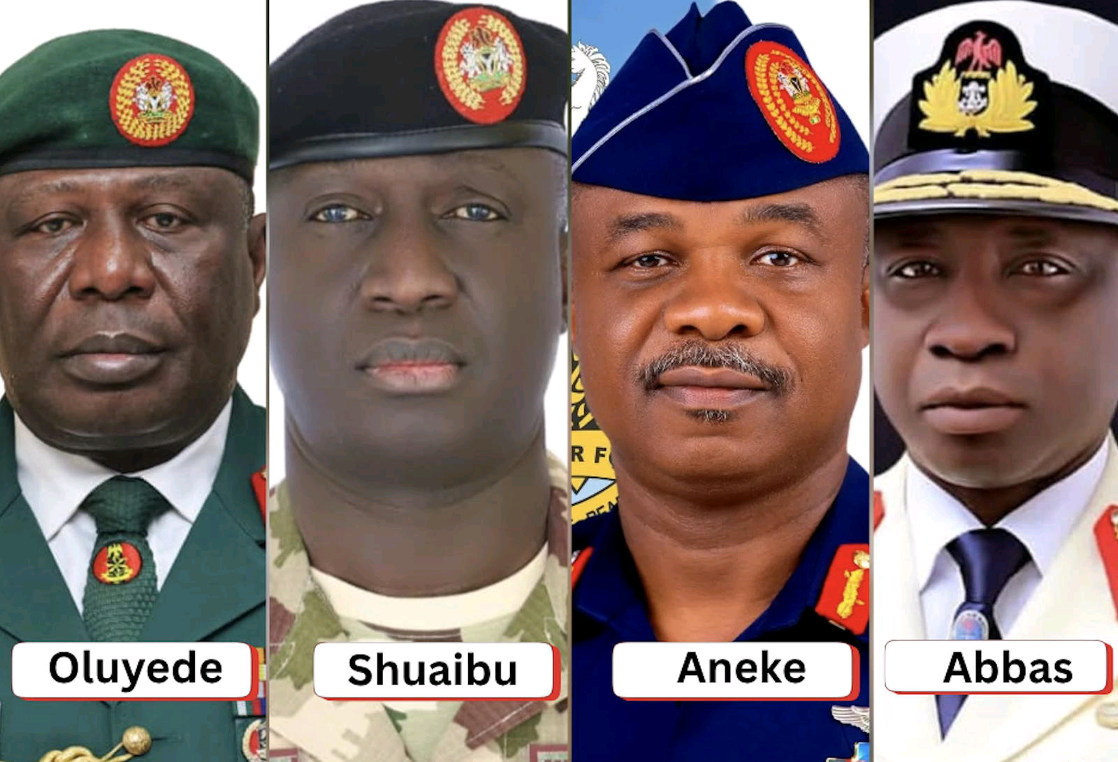 Facts You May Not Know About Nigeria’s Newly Appointed Service Chiefs