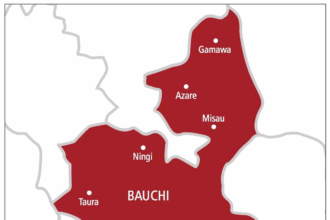 map of bauchi state