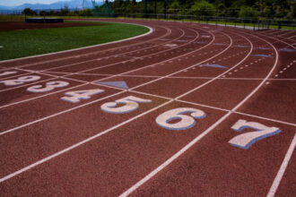 track and field turn