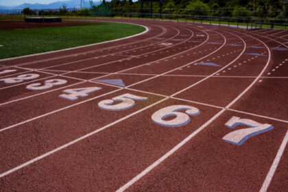 track and field turn