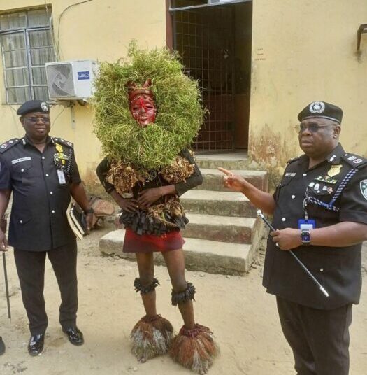 Police Arrest Masquerader For Causing Public Disturbance In Akwa Ibom