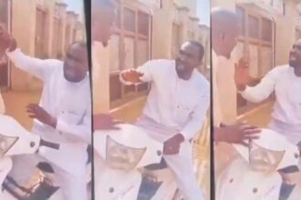 The Councillor being assaulted by driver to Chief Of Staff Abubakar Inuwa Kari 1