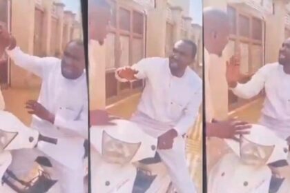 The Councillor being assaulted by driver to Chief Of Staff Abubakar Inuwa Kari 1