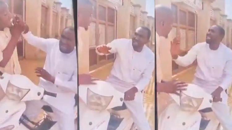 The Councillor being assaulted by driver to Chief Of Staff Abubakar Inuwa Kari 1