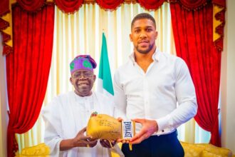 Tinubu and Anthony Joshua