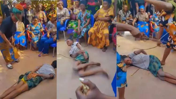 Photo of Group of Igbo Women Flog lady Over Alleged Disrespect to Brother’s Wife, Video Sparks Outrage