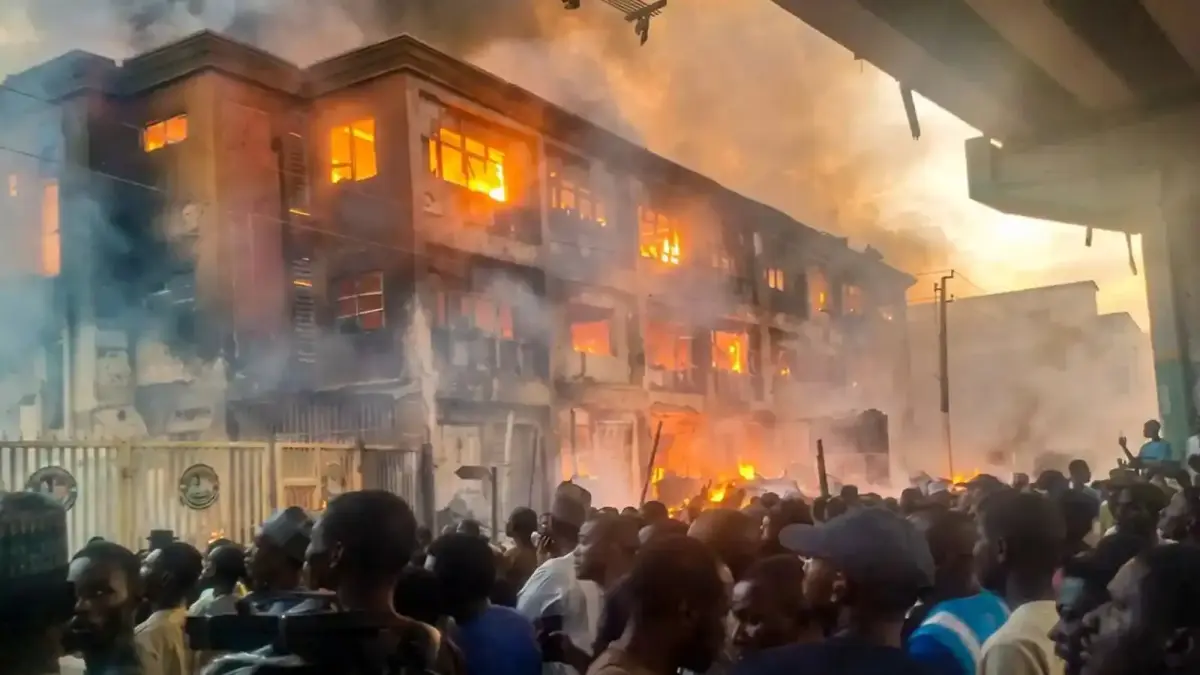 Fire Destroys About 50 Shops at Fatima Simra Market in Kano